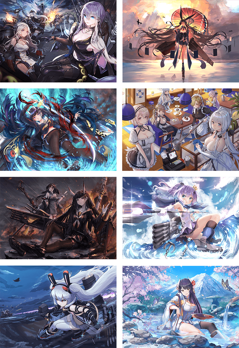 『アズールレーン』の世界観を使ったコンセプトアート制作