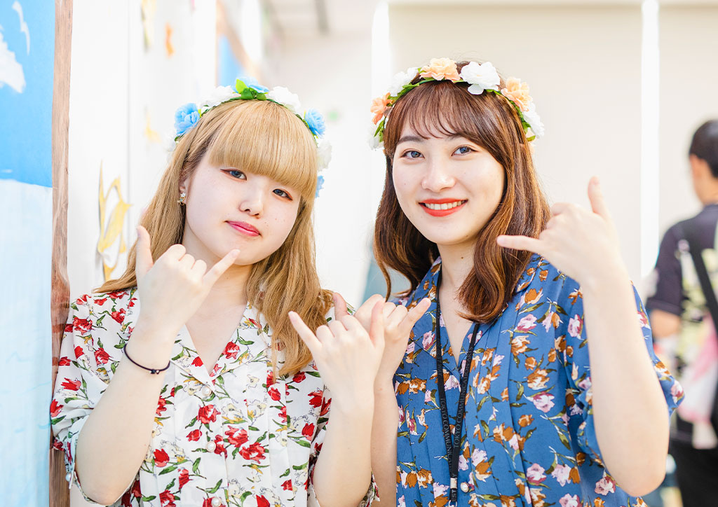 1階エントランスで縁日