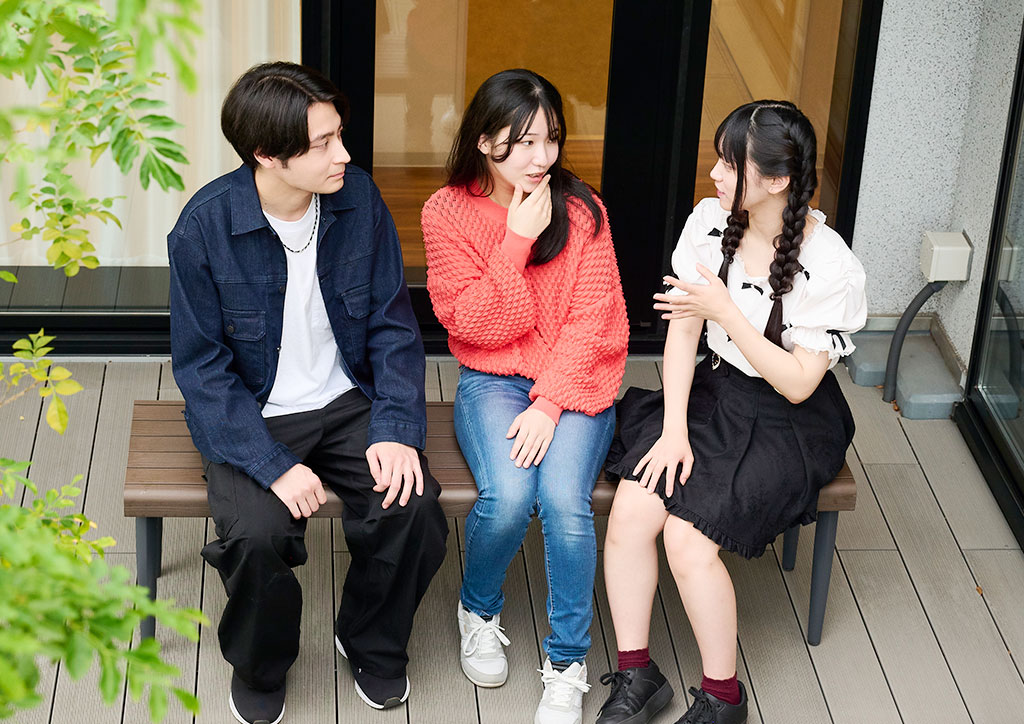 在校生との交流